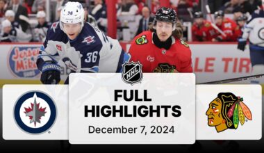 NHL Highlights | Jets vs. Blackhawks - December 7, 2024