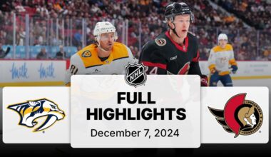 NHL Highlights | Predators vs. Senators - December 7, 2024