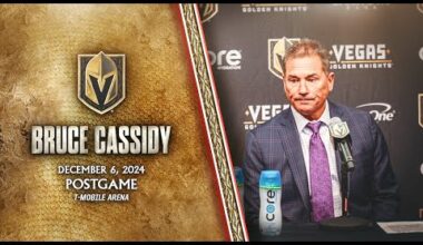 Bruce Cassidy Postgame 12/6: Always Good To Get Things Rolling!