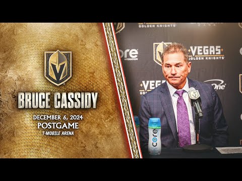 Bruce Cassidy Postgame 12/6: Always Good To Get Things Rolling!