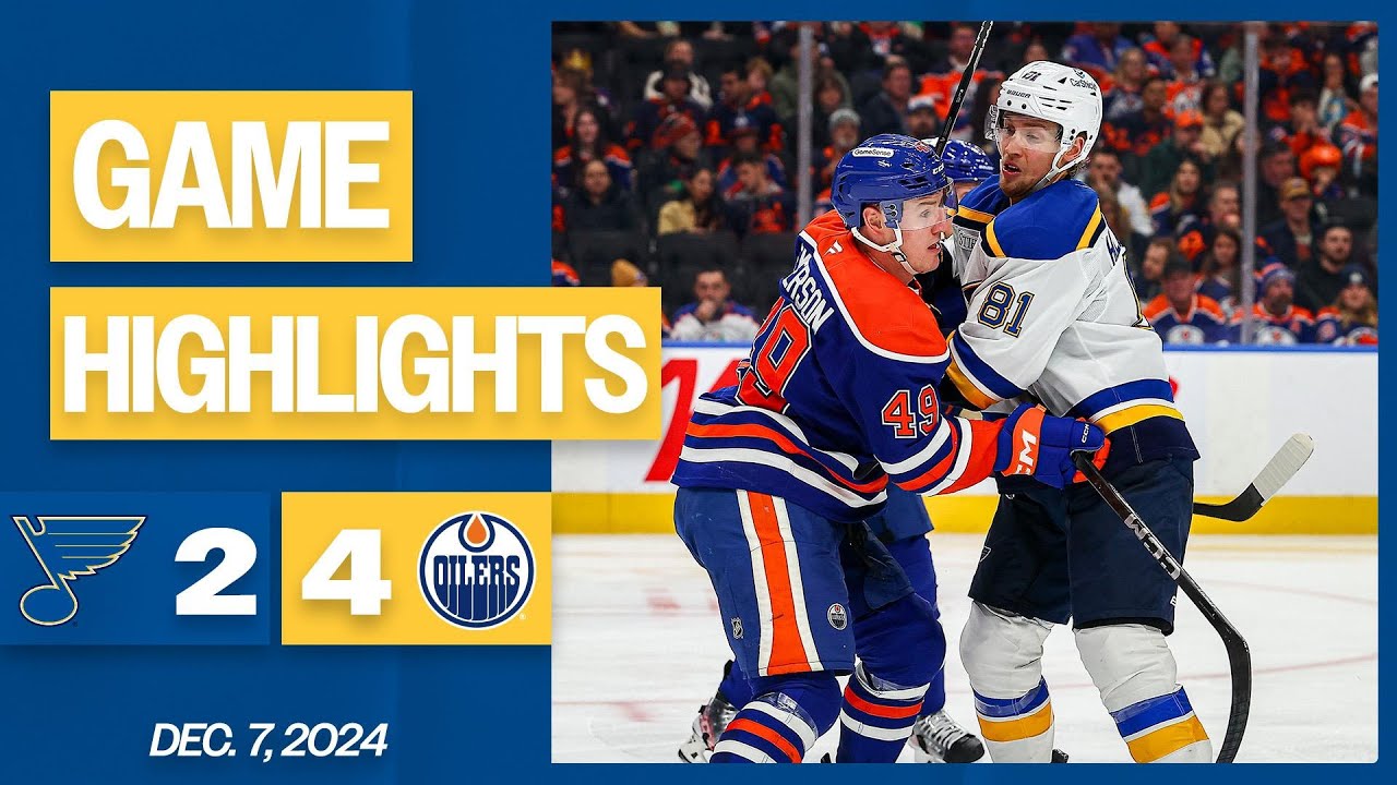 Game Highlights: Blues 2, Oilers 4