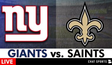 Giants vs. Saints LIVE Streaming Scoreboard, Free Play-By-Play, Highlights & Stats | NFL on FOX