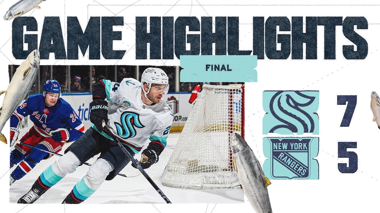 Seattle Kraken at New York Rangers | 12/08 Game Highlights