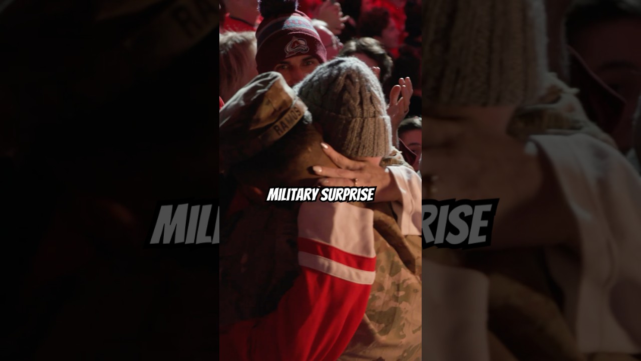 Military Homecoming Surprise at Detroit Red Wings Game