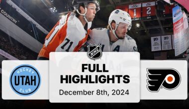 NHL Highlights | Utah Hockey Club vs. Flyers - December 08, 2024