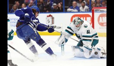 Hagel, Point Shine in 8-1 Tampa Bay Lightning Domination of San Jose Sharks