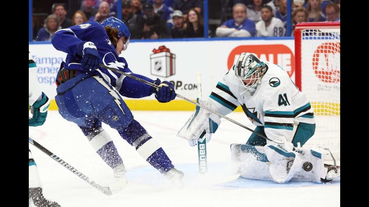 Hagel, Point Shine in 8-1 Tampa Bay Lightning Domination of San Jose Sharks