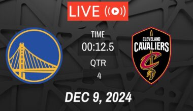 NBA LIVE! Cleveland Cavaliers vs Golden State Warriors I December 9, 2024 Warriors vs Cavs 2K Live
