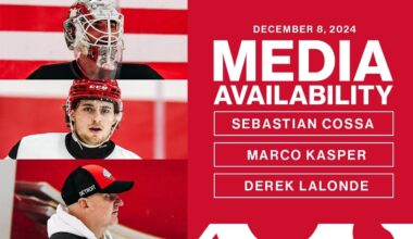 Marco Kasper, Sebastian Cossa, Derek Lalonde Media | Dec. 8, 2024