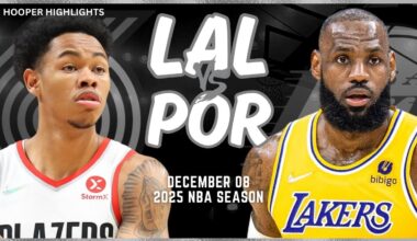 Los Angeles Lakers vs Portland Trail Blazers Full Game Highlights | Dec 8 | 2025 NBA Season