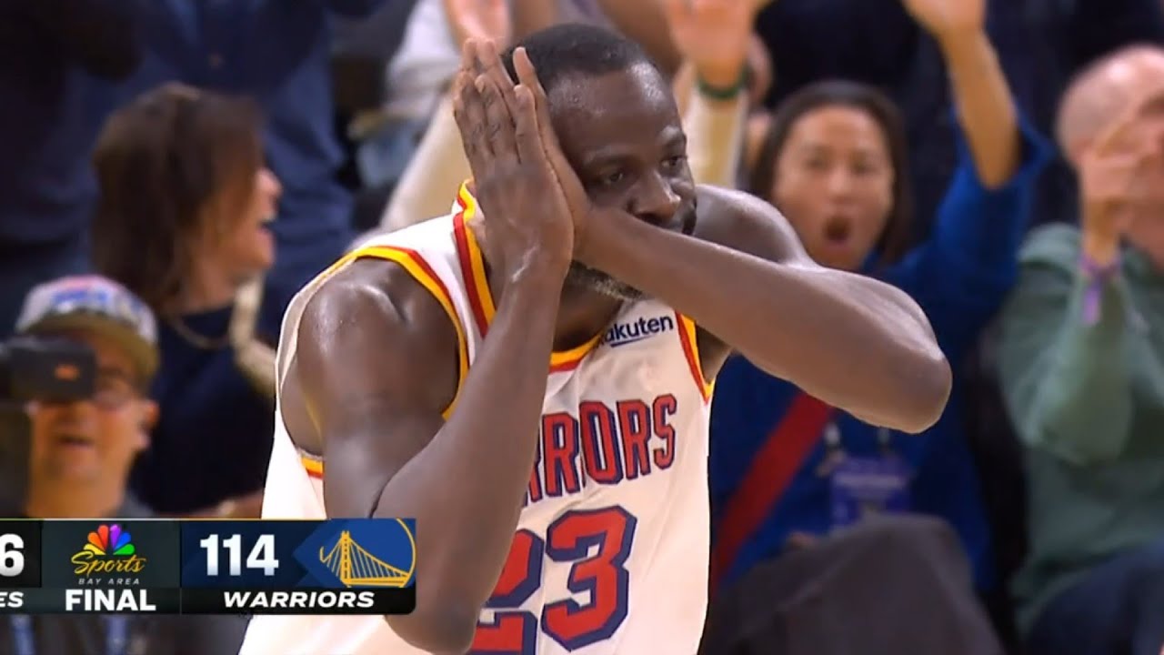 Draymond Green does the Night Night celly after dagger dunk vs Timberwolves