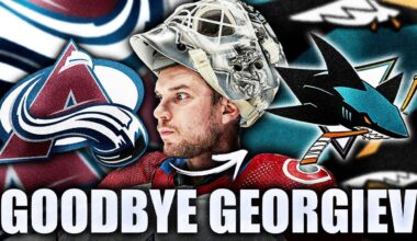 COLORADO AVALANCHE MAKE A BLOCKBUSTER TRADE W/ THE SAN JOSE SHARKS: GOODBYE ALEXANDAR GEORGIEV