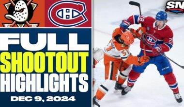 Anaheim Ducks at Montreal Canadiens | FULL Shootout Highlights - December 9, 2024
