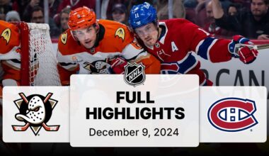 NHL Highlights | Ducks vs. Canadiens | December 09, 2024