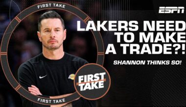 Shannon Sharpe believes the Lakers NEED to make a trade?! 😅 | First Take