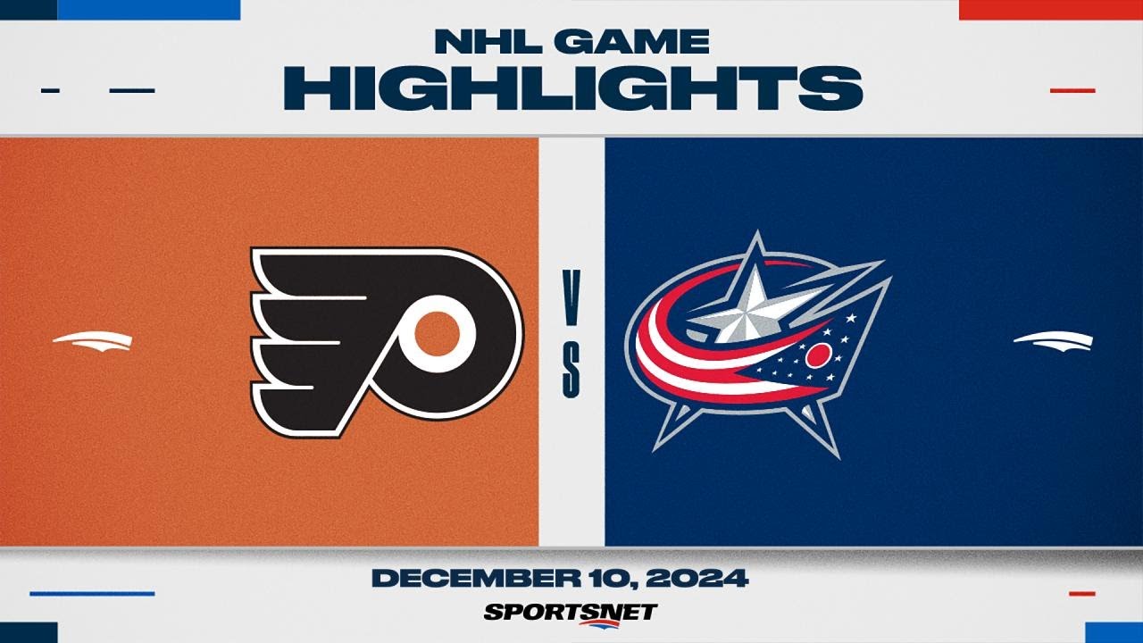 NHL Highlights | Flyers vs. Blue Jackets - December 10, 2024