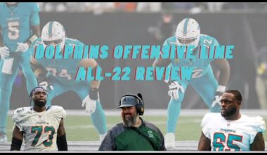 Week 14 Dolphins Offensive Line Grades | All-22 Review | The Scouting Combine