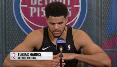 Detroit Pistons Tobias Harris Postgame After Loss vs Boston Celtics