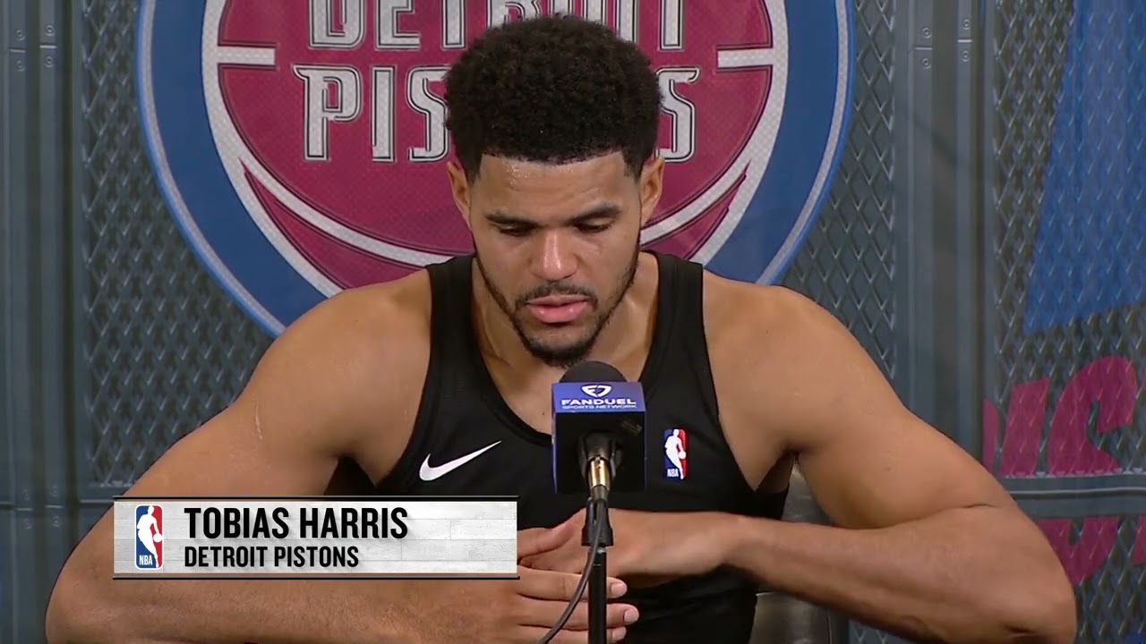 Detroit Pistons Tobias Harris Postgame After Loss vs Boston Celtics