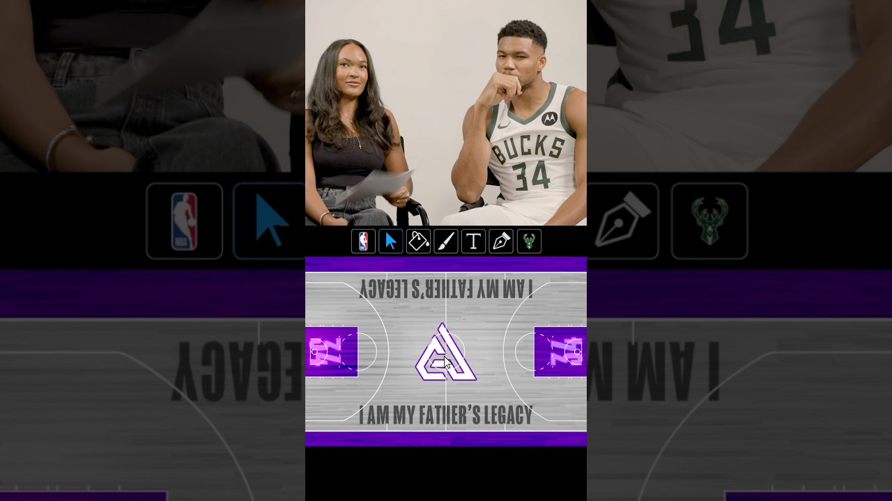 Giannis explains how he would design his own NBA Cup court 🏆