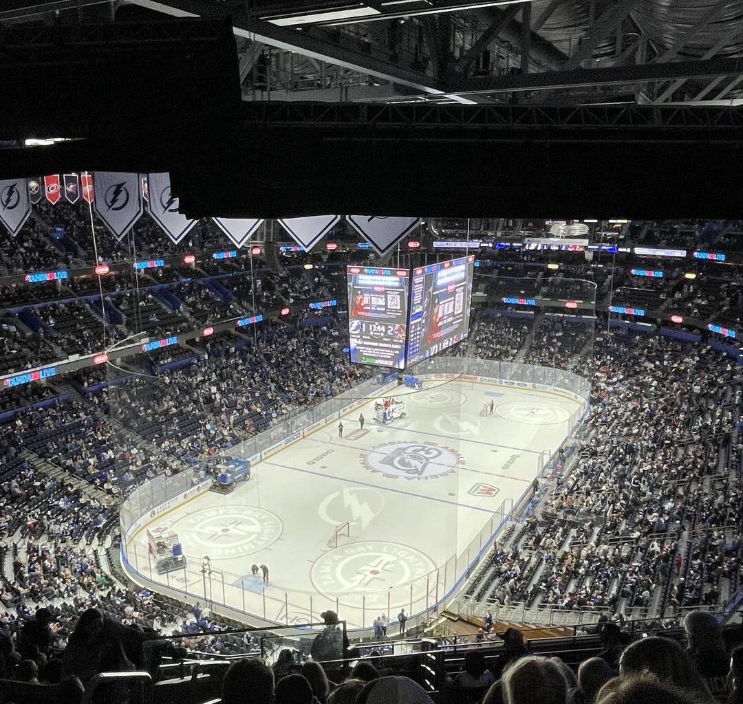 My first NHL game and first Lightning game (12/31/2022)
