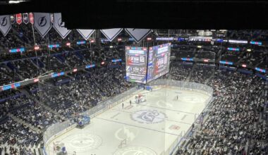 My first NHL game and first Lightning game (12/31/2022)