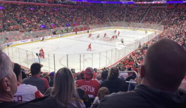 This Saturday vs Toronto, lower bowl Wings shoot twice