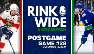 RINK WIDE POST-GAME: Vancouver Canucks vs Florida Panthers | Game 28 - Dec. 12, 2024