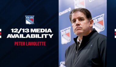 NYR Practice: Peter Laviolette Media Availability | December 13, 2024