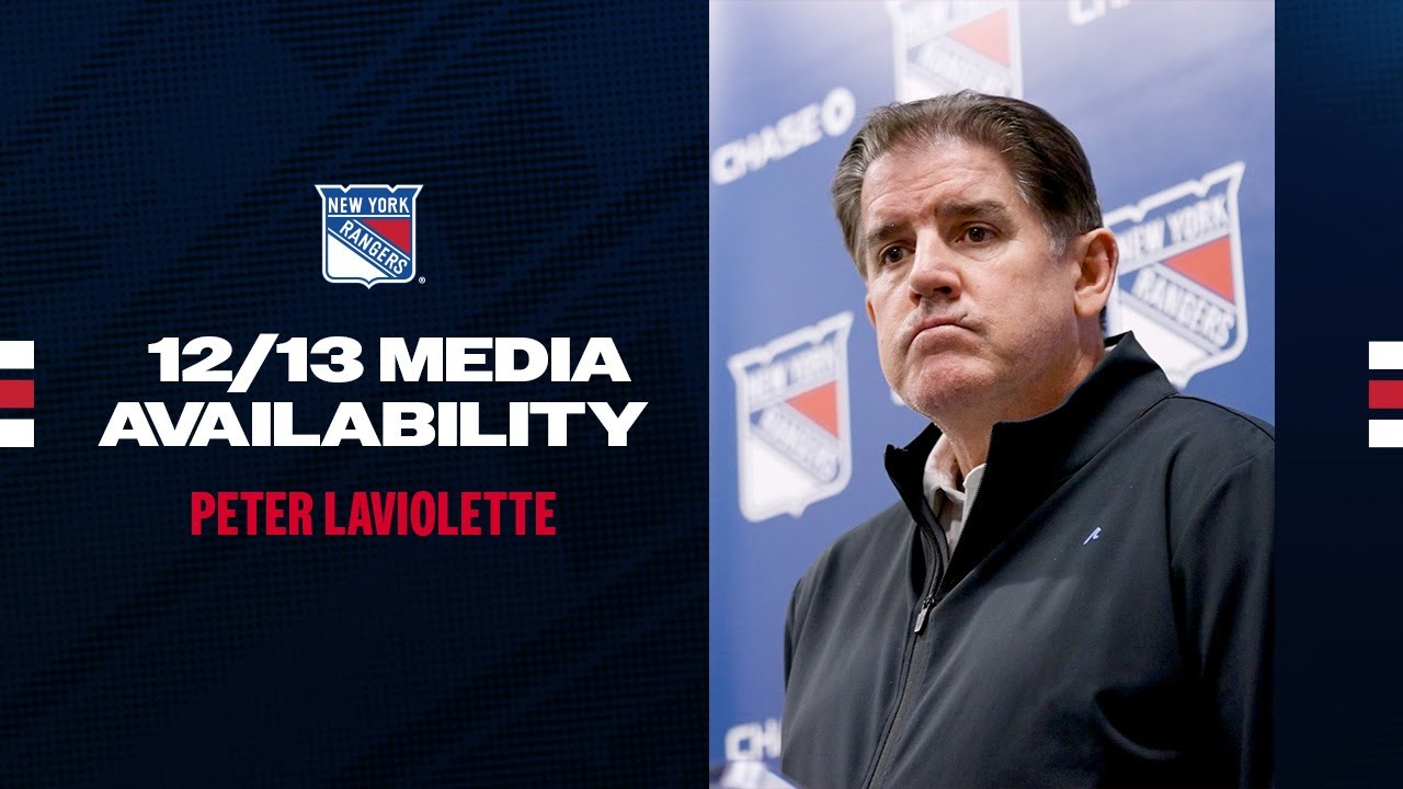 NYR Practice: Peter Laviolette Media Availability | December 13, 2024