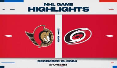 NHL Highlights | Senators vs. Hurricanes - December 13, 2024