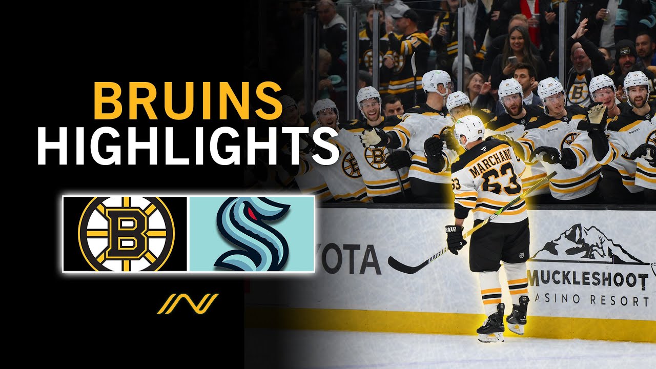 Bruins Highlights: Boston's Road Trip Continues With Battle Against Seattle