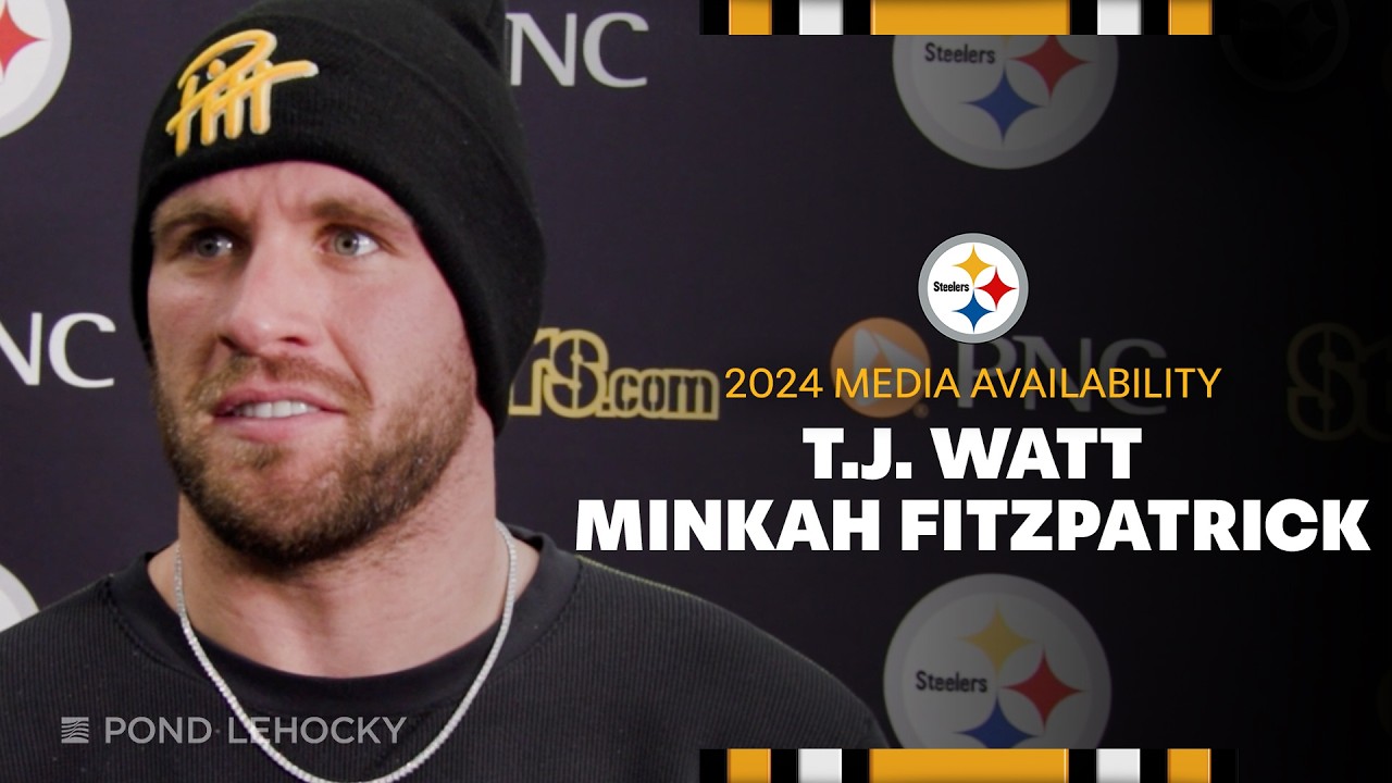 T.J. Watt, Minkah Fitzpatrick Media Availability (Dec. 13) | Pittsburgh Steelers