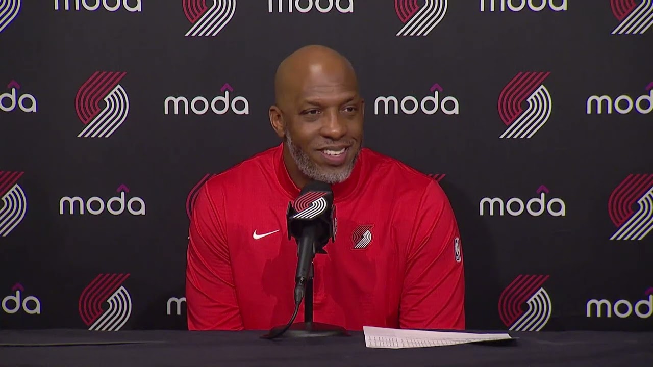 Chauncey Billups Postgame Interview | Portland Trail Blazers 116, San Antonio Spurs 118