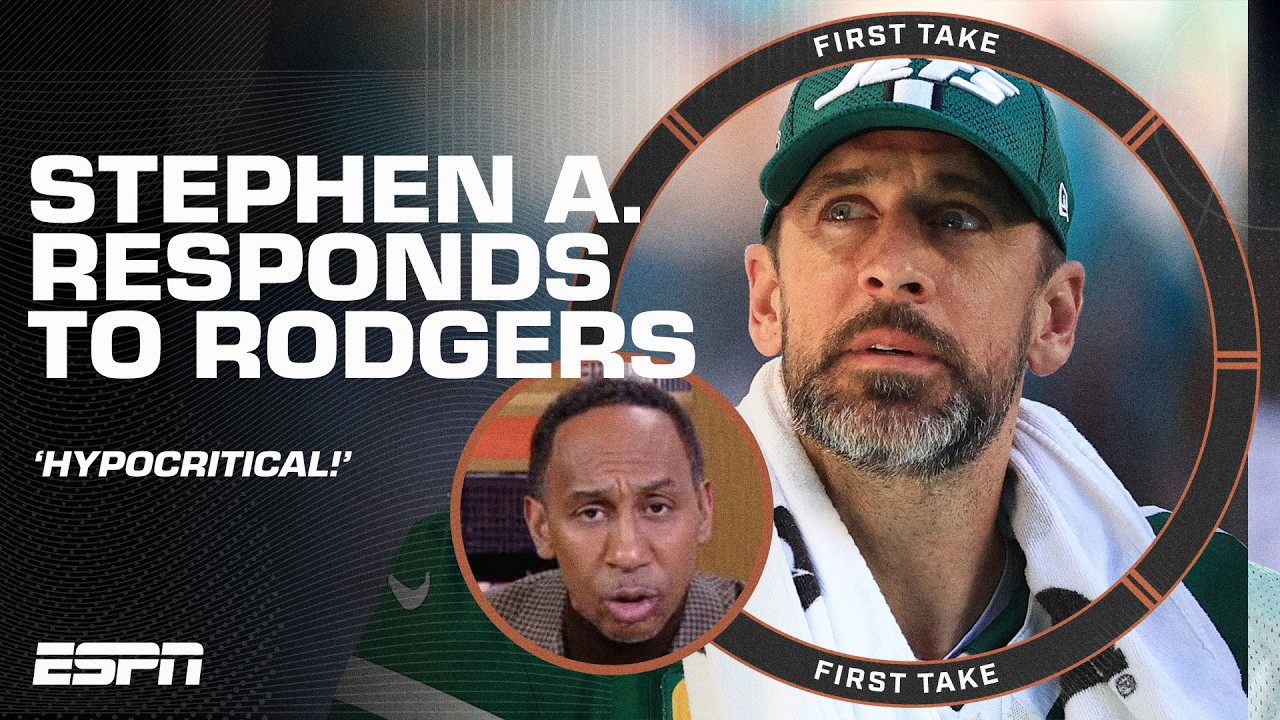 'THAT IS WEAK!' 🗣️ Stephen A. SOUNDS OFF on Aaron Rodgers' comments about the media 😳 | First Take
