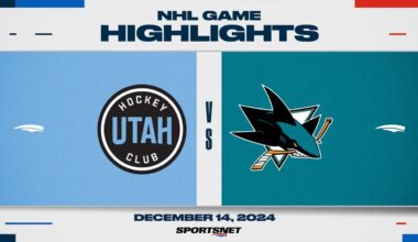 NHL Highlights | Utah HC vs. Sharks - December 14, 2024