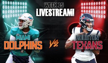 Miami Dolphins Vs Houston Texans Week 15 Live Stream Reaction!