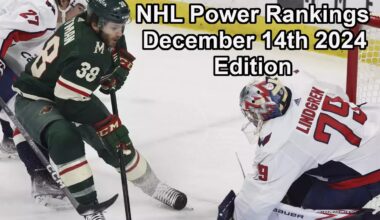NHL Power Rankings, December 14th 2024 Edition