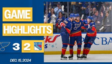 Game Highlights: Blues 3, Rangers 2