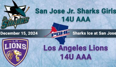 San Jose Jr. Sharks Girls 14AAA vs. LA Lions 14AAA