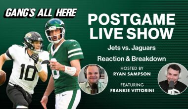 INSTANT REACTION Jets beat the Jaguars Postgame Live Show | Gang's All Here