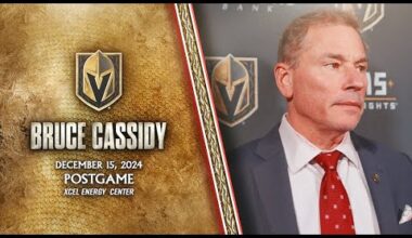 Bruce Cassidy Postgame 12/15: We Found A Way To Make Plays At The Right Time