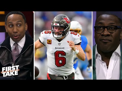 FIRST TAKE | Tampa Bay Buccaneers Rises as Playoff Threat! - Stephen A believes Mayfield to LIX