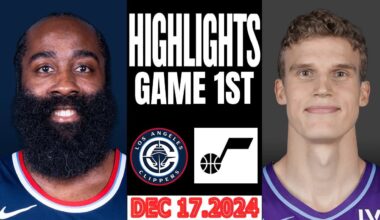 Los Angeles Clippers Vs Utah Jazz Game 1st Highlights Dec 16,2024 NBA  Season 2024-25