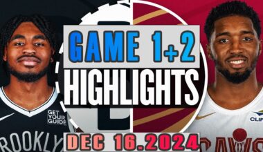 Brooklyn Nets vs Cleveland Cavaliers Game 1ST+2ND Highlights Dec 16,2024 NBA Season 2024-25