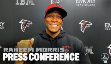 Raheem Morris reflects on win over Raiders & what’s ahead for Atlanta Falcons | Press Conference