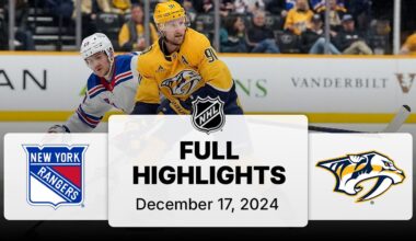 NHL Highlights | Rangers vs. Predators | December 17, 2024