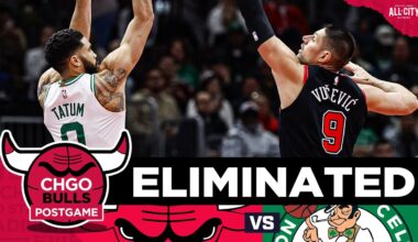 Bulls get 61 points from Nikola Vucevic + Zach LaVine but fall to Celtics | CHGO Bulls POSTGAME