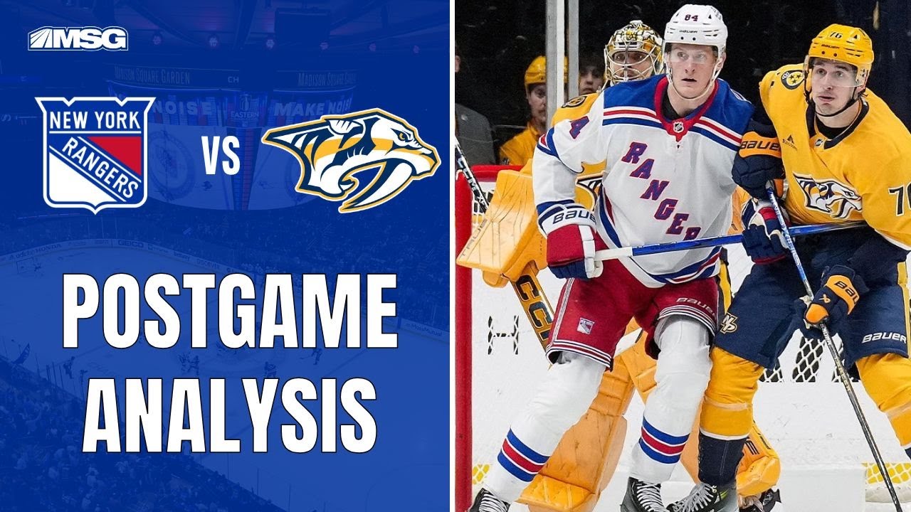 Rangers Shut Out First Time This Season By Preds In Nashville | New York Rangers