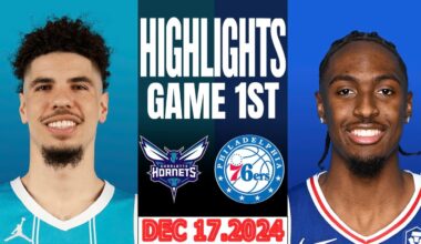 Charlotte Hornets Vs Philadelphia 76ers Game 1st Highlights Dec 15,2024 NBA Season 2024-25